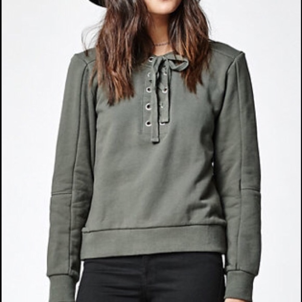 L.A. Hearts Lace-Up Sweatshirt
